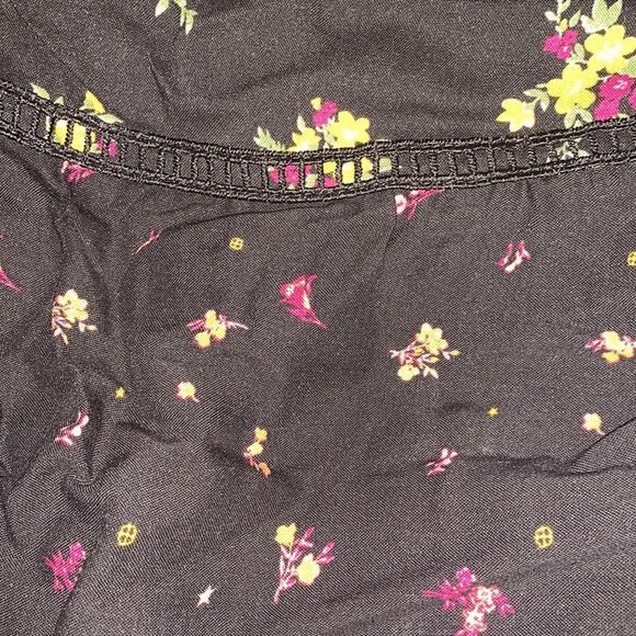 NWT Row A Mini Dress Black with Floral Print Size Small - Picture 5 of 6